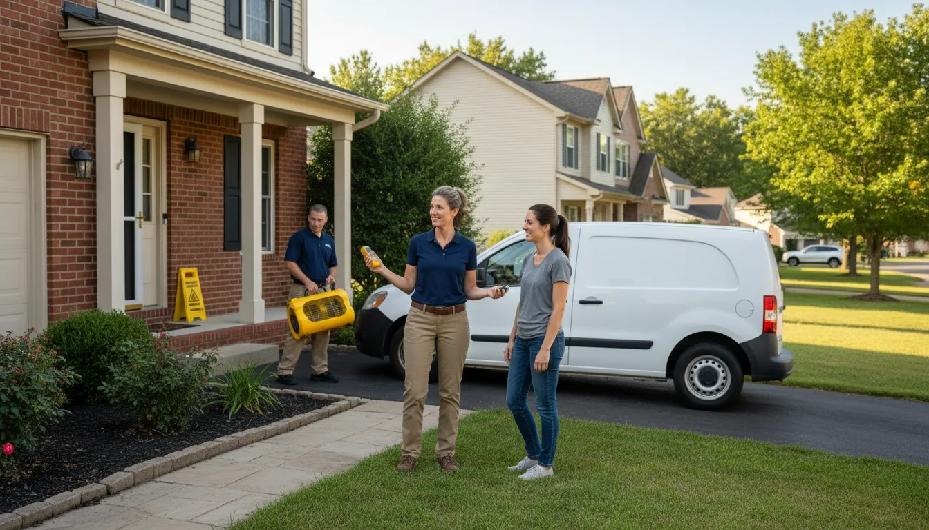Residential water damage restoration in Armagh, PA